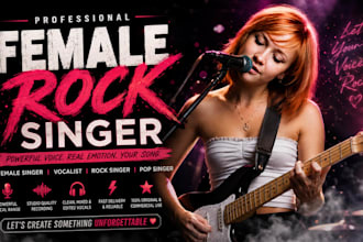 sing female rock singer female singer and vocalist female pop singer rock singer