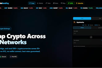 build a multichain crypto exchange swap dex  set fee earning fees as you like