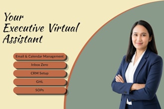 be your executive assistant for coaches, real estate, ecommerce, healthcare pros