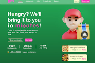 redesign your website UI UX to modern  design