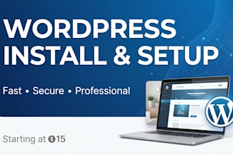install and setup wordpress on your hosting professionally