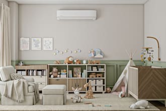 design kids room, playroom design, nursery design and 3d room design