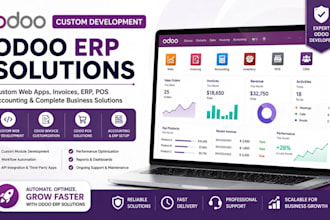 develop odoo custom web app, odoo invoice, odoo erp, odoo pos, odoo account