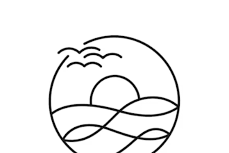 create minimalist line art logo
