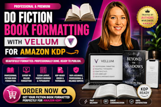 do fiction book formatting with vellum for amazon KDP