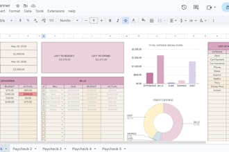 create savings tracker and any other templates needed