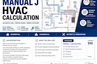 do manual j hvac load calculation for accurate system sizing