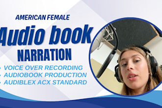 female american audiobook narrator female voice over acx audible narrator