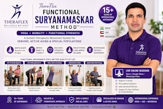 teach functional suryanamaskar for seniors mobility and strength