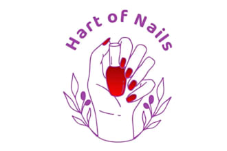 design super high resolution nail technician logo