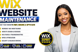 do monthly wix website maintenance speed optimization and security fix