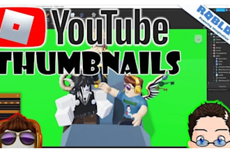 design high CTR roblox thumbnail gfx or roblox game icon