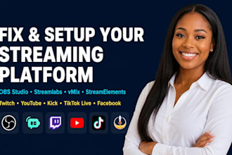 fix, setup obs studio vmix streamlabs for youtube twitch tiktok live streaming