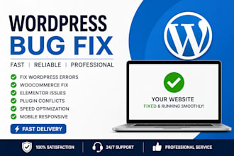 fix wordpress issues wordpress troubleshooting error fix bug fix woocommerce fix
