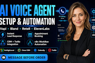 vapi ai receptionist gohighlevel calendly twilio voice agent ai call automation