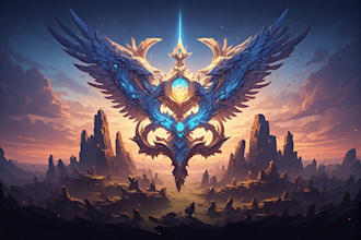 create a professional fantasy crest for you