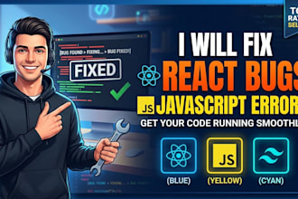 fix react bugs and javascript errors fast