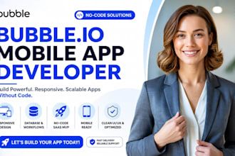 bubble io mobile app builder nocode app developer bubble web app