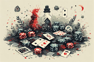 design custom fantasy trading cards and card game art