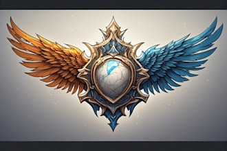 create professional fantasy crest illustrations for rpg projects