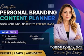 be a personal branding content planner for ceos to attract clients