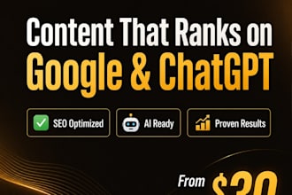 write ai optimized SEO content that ranks on google and chatgpt