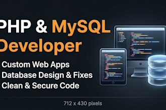 build a dynamic PHP mysql website or web application