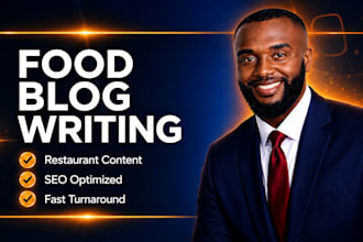 write SEO food blog posts for restaurants and cafes