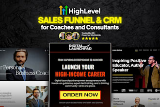 build an automated gohighlevel sales funnel and CRM for coaches