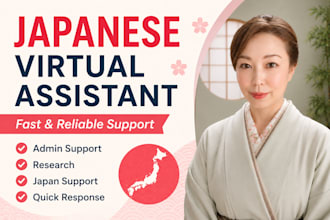 be your reliable japanese virtual assistant