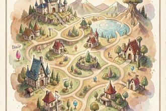 draw a map illustration for your project