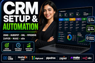 zoho crm setup hubspot crm setup crm automation zapier integration migrate