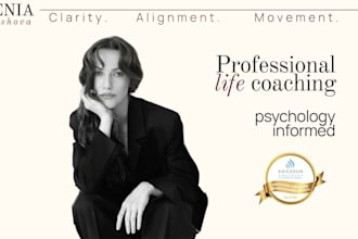 be your life coach to achieve clarity and reconnect with yourself