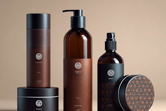 design your cosmetic labels, packaging, and box