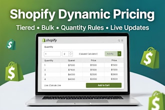 create advanced shopify dynamic pricing calculator and pricing rules