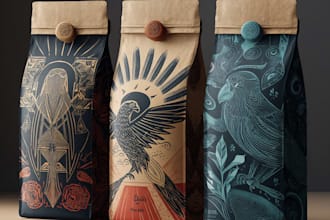 do coffee label and packaging design