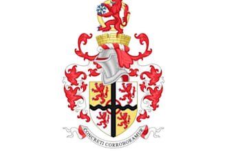 design a vintage heraldic coat of arms emblem logo