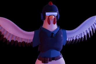 create stylized 3d characters
