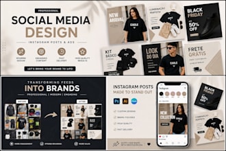 create modern social media posts for your brand