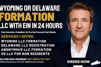 form your privacy focused wyoming or delaware llc with ein in 24 hours