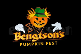 design motivation fall festival pumpkin farm logo