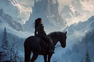 fantasy book cover design or fantasy book cover