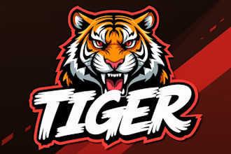 design super tiger head mascot logo in 12 hours