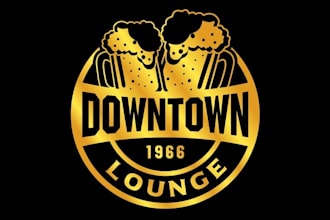 design traditional classic dive bar logo