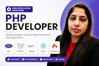 fix and develop PHP, laravel, codeigniter, react, nextjs