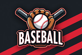 make an amazing baseball sport mascot logo in one day