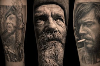 create a realistic realism tattoo design for you