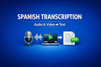 transcribe audio or video in spanish professionally