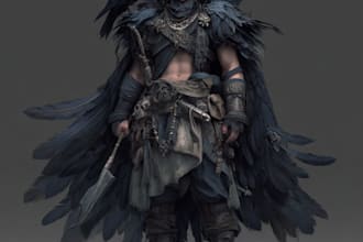fantasy character art and fantasy character art