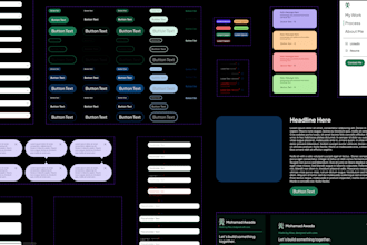 design a complete UI kit and design system for your brand
